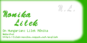 monika lilek business card